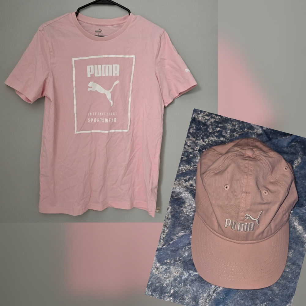 Puma Pink Tee and Hat